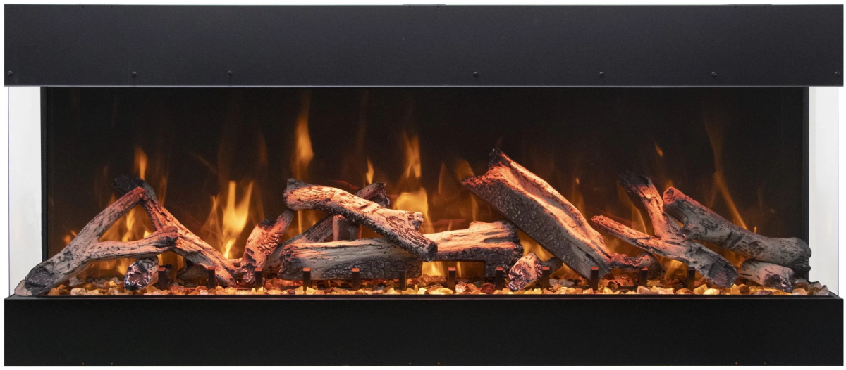 Amantii TruView Bespoke Electric Fireplace (3 - sided) - Impressive Climate Control
