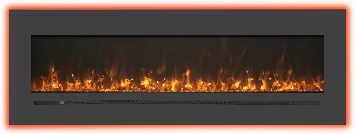 Amantii WM - FML - STL Linear Electric Fireplace - Impressive Climate Control