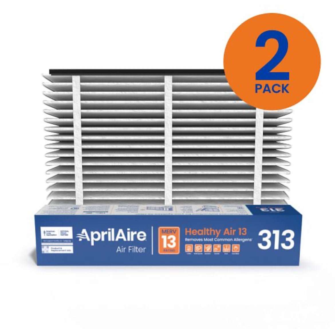 Aprilaire Air Filter 313 MERV 13 20″ x 20″ (2 - Pack) - Impressive Climate Control