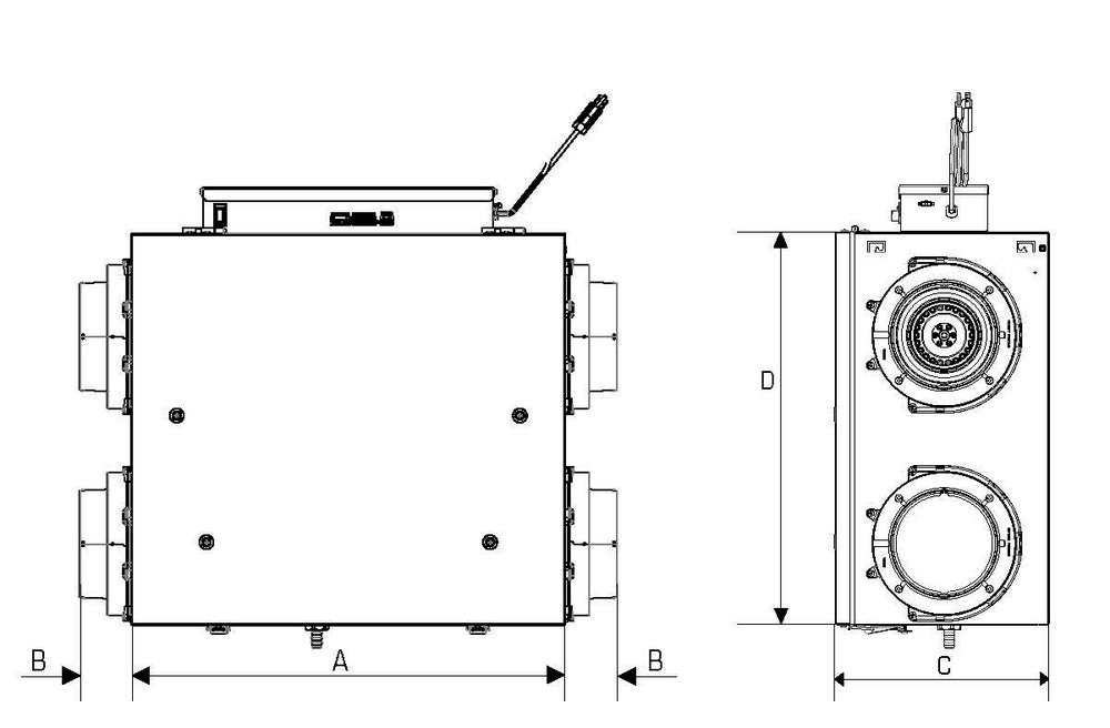 Fantech ATMO Series 200H Heat Recovery Ventilator (HRV) - Impressive Climate Control
