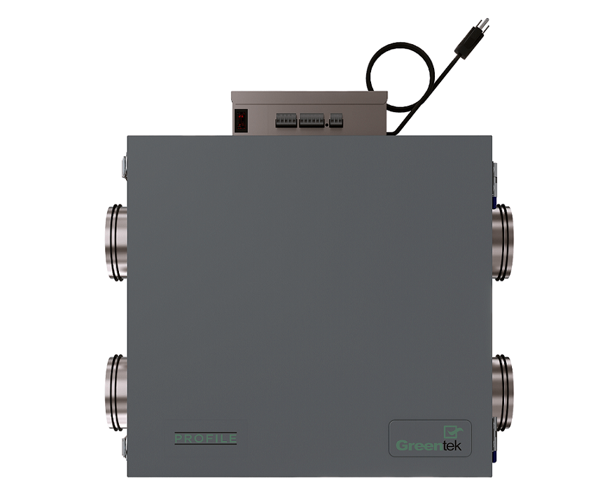 Greentek Profile Series 1.2E - D - EC Energy Recovery Ventilator (ERV) - Impressive Climate Control