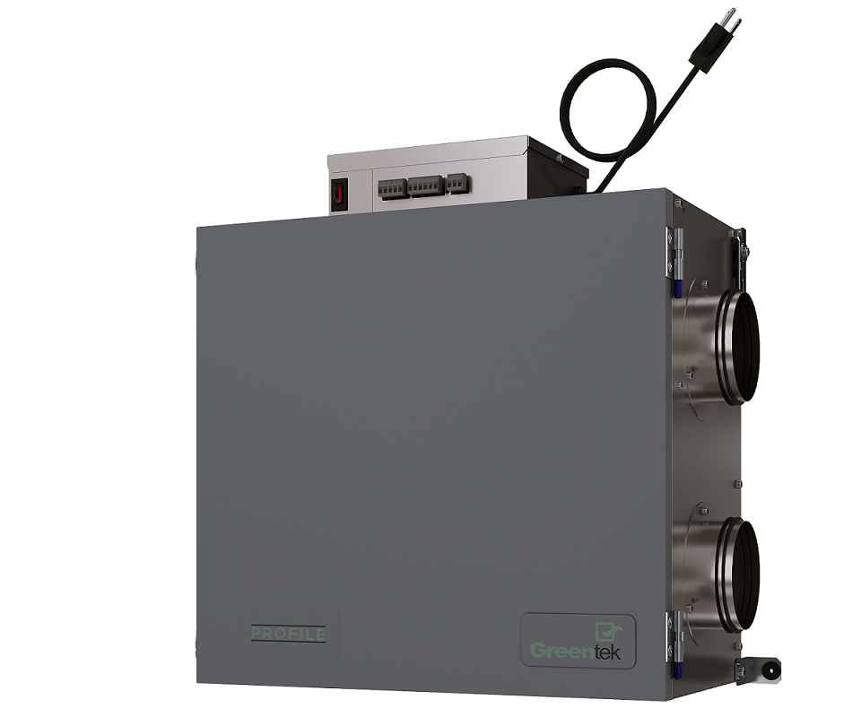 Greentek Profile Series 1.2E - D Energy Recovery Ventilator (ERV) - Impressive Climate Control