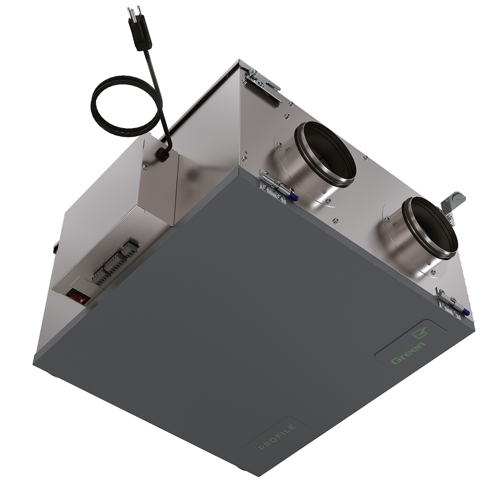 Greentek Profile Series 1.2E - D Energy Recovery Ventilator (ERV) - Impressive Climate Control