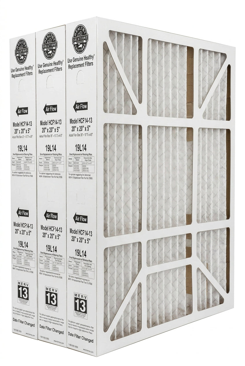 Healthy Climate HCF16 - 13 (19L16) Media Filter 25" x 16" x 5" MERV13 (3 - PACK) - Impressive Climate Control