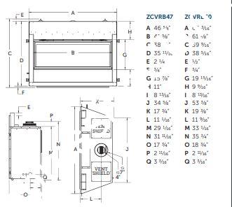 Kingsman ZCVRB60 Direct Vent Linear Fireplace - Impressive Climate Control