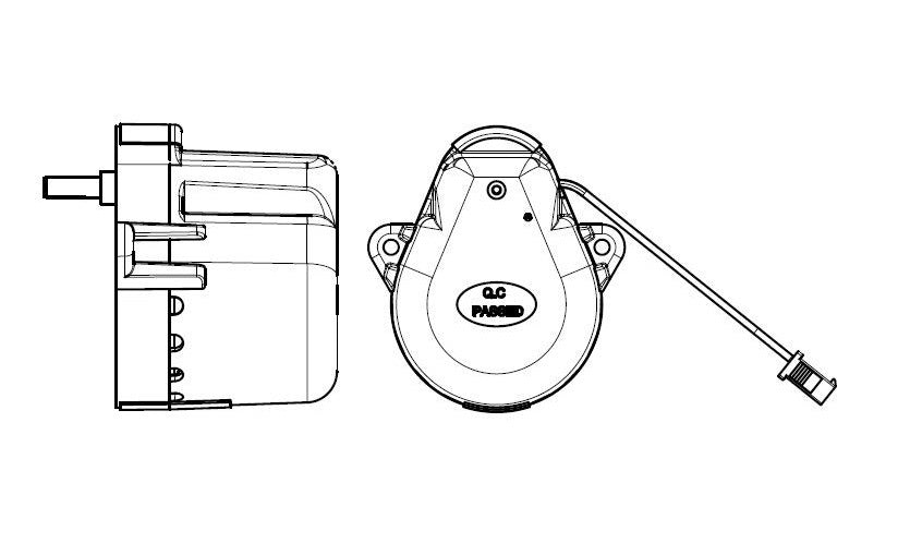 Lennox 23 - 019 Counter Clockwise DC Damper Motor for HRV - Impressive Climate Control