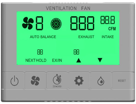 Lifebreath Ventilation Fan Digital Wall Control 99 - DXPL03 - Impressive Climate Control