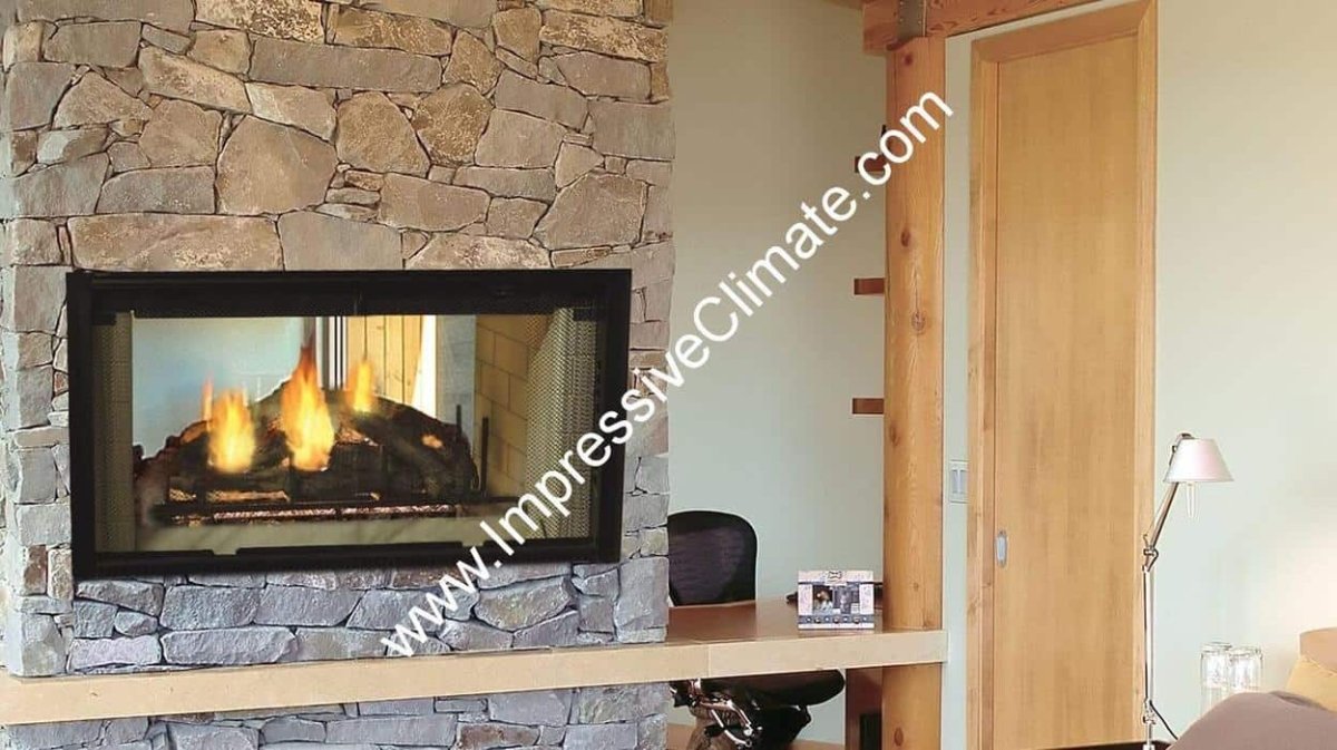 Majestic Designer Series 42 | See - Thru Single - Side Wood Fireplace - Impressive Climate Control