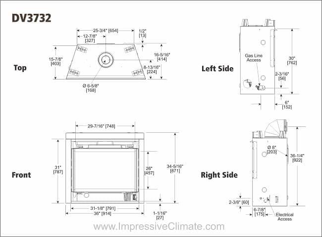 Majestic DV3732 Gas Fireplace - Impressive Climate Control