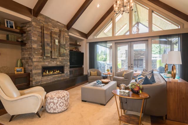 Majestic Echelon II 36 See - through | Multi - Sided Gas Fireplace - Impressive Climate Control
