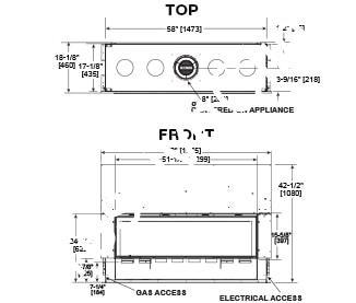 Majestic Echelon II 36 See - through | Multi - Sided Gas Fireplace - Impressive Climate Control