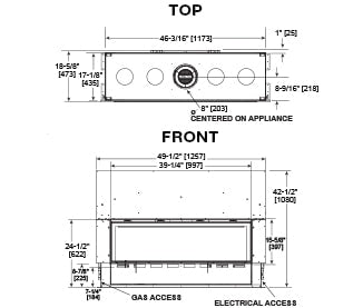 Majestic Echelon II 48 | Top Direct Vent Fireplace - Impressive Climate Control