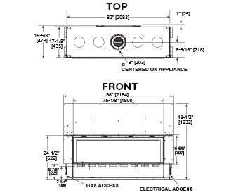 Majestic Echelon II 72 | Top Direct Vent Fireplace - Impressive Climate Control