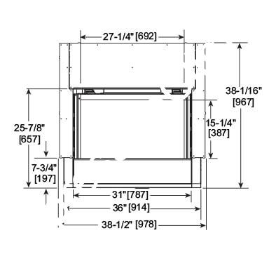 Majestic Jade 42 | Direct Vent Gas Fireplace - Impressive Climate Control