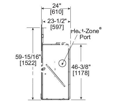 Majestic Marquis II 36" | Top Direct Vent Gas Fireplace - Impressive Climate Control