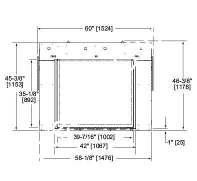 Majestic Marquis II See - Thru 42 | Multi - Sided Gas Fireplace - Impressive Climate Control