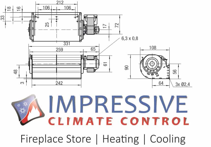 Regency 432 - 917 Blower Fan for P33, P36, P36D, P48 - Impressive Climate Control