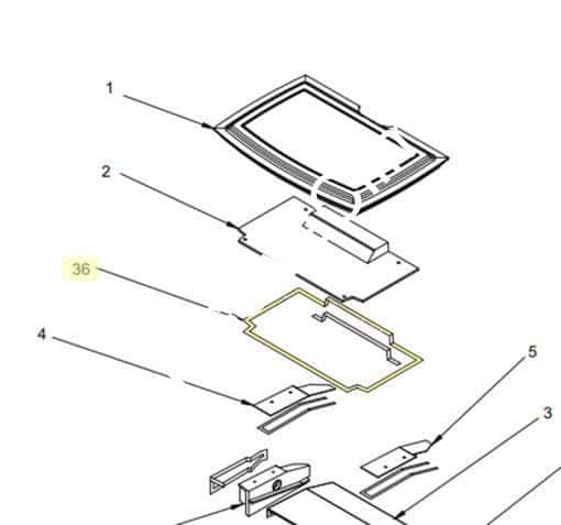 Regency H200 Wood Stove Firebox Top Gasket 936 - 299 - Impressive Climate Control