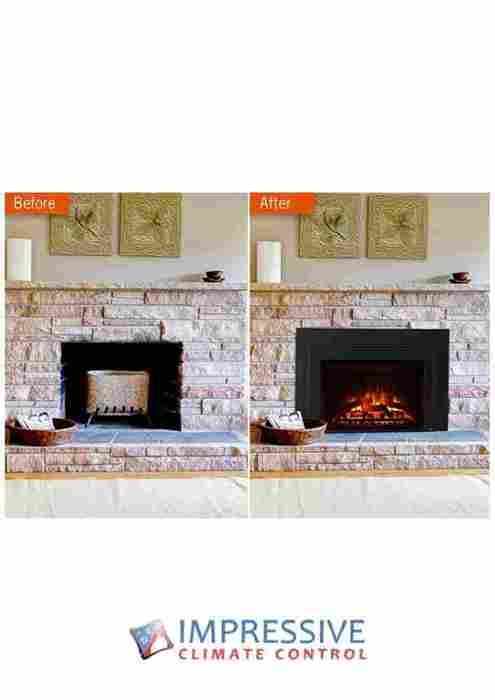 Simplifire Electric Insert 30" Fireplace - Impressive Climate Control