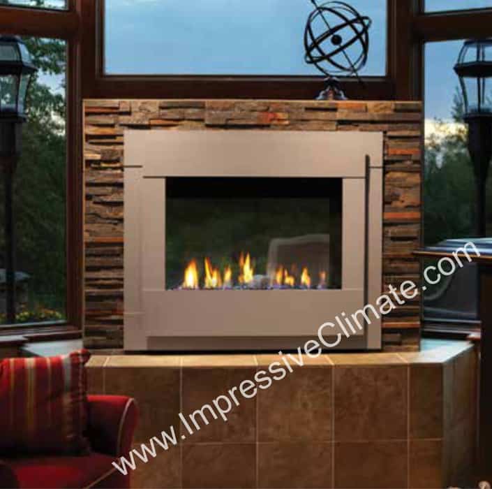 Twilight II Modern Gas Fireplace - Impressive Climate Control