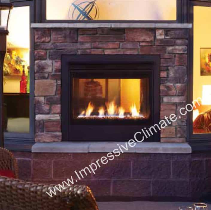 Twilight II Modern Gas Fireplace - Impressive Climate Control