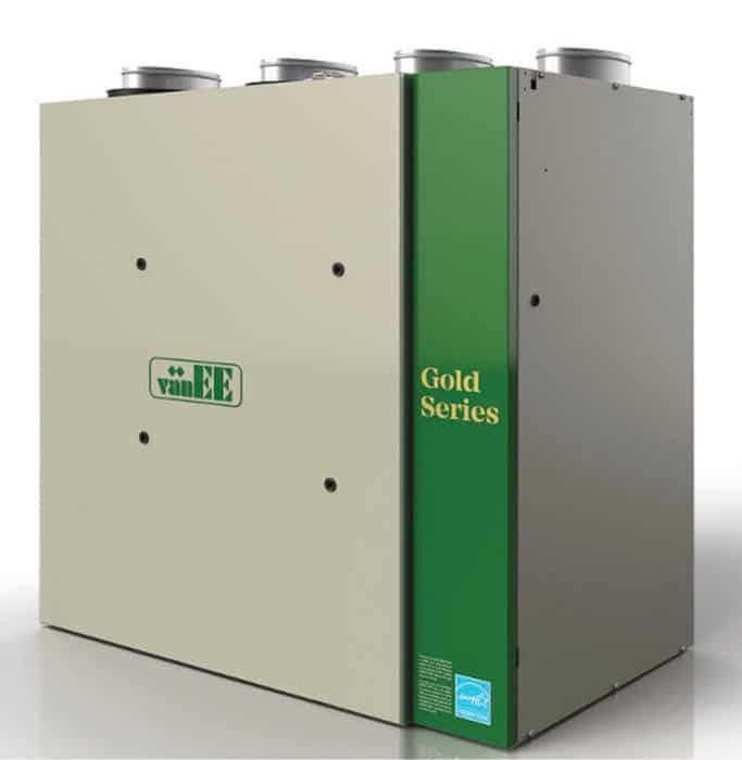 vanEE Gold Series G3000HE HRV (Top Ports) - 250 CFM - Impressive Climate Control
