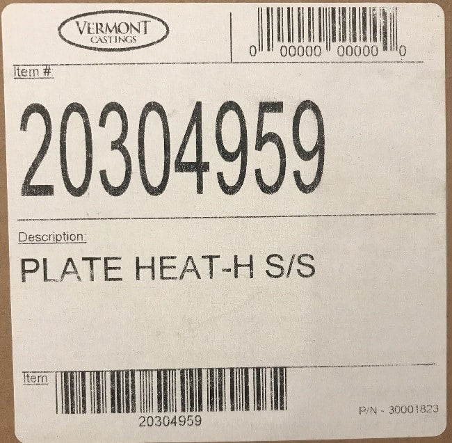 Vermont Castings BBQ Stainless Steel Heat Plate 20304959K - Impressive Climate Control