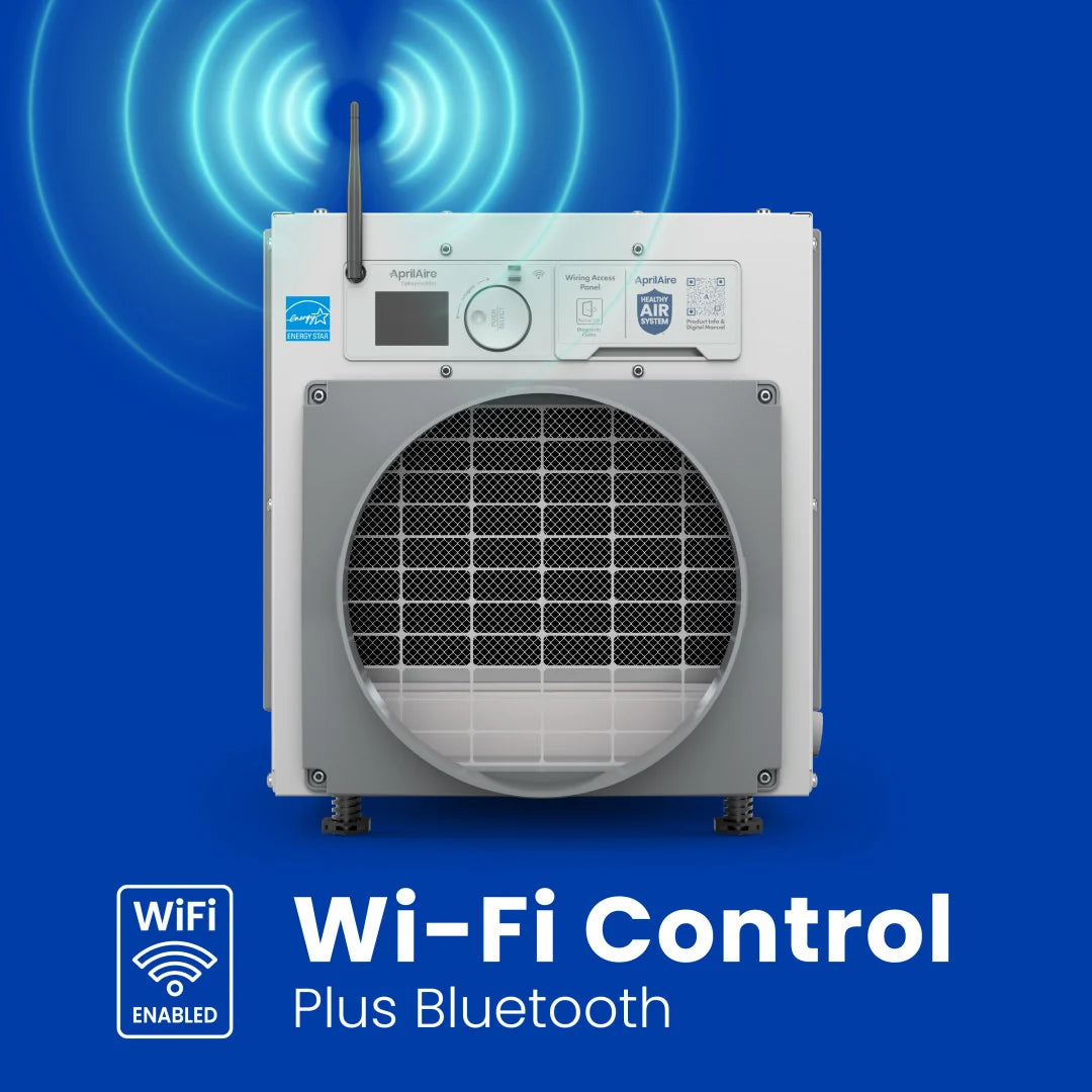 AprilAire E080W Whole-Home Wi-Fi Dehumidifier (80 Pints) - Impressive Climate Control