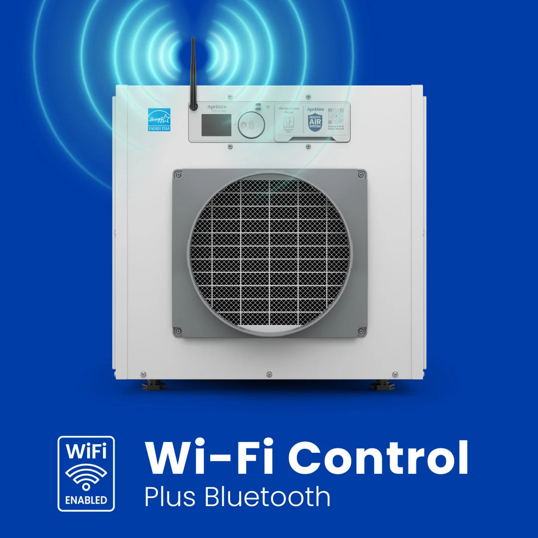 AprilAire E130W Whole-Home Wi-Fi Dehumidifier (130 Pints) - Impressive Climate Control