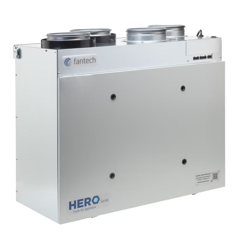 Fantech HERO160E-EC ERV - 160 CFM - Impressive Climate Control