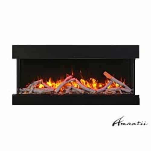 Amantii 40 - TRV - XT - XL – 3 Sided Electric Fireplace - Impressive Climate Control