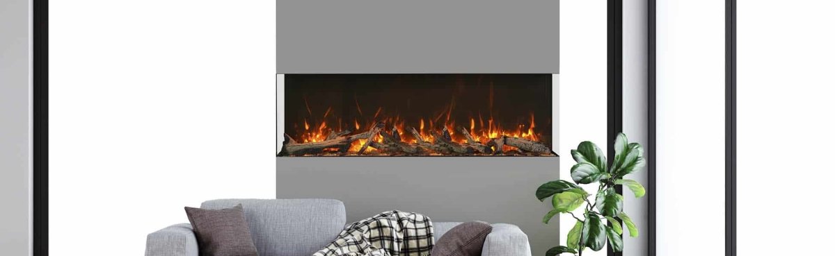 Amantii 72 - TRV - XT - XL – 3 Sided Electric Fireplace - Impressive Climate Control