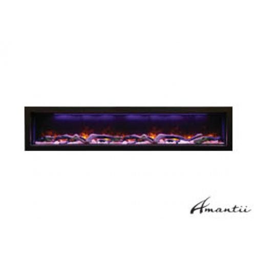 Amantii BI - 72 - DEEP - XT Electric Fireplace – Indoor / Outdoor - Impressive Climate Control