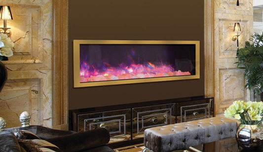 Amantii BI - 72 - SLIM Electric Fireplace - Impressive Climate Control