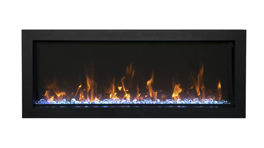Amantii Panorama BI Extra Slim Smart Electric Fireplace - Impressive Climate Control