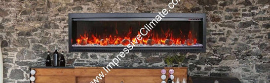 Amantii SYM - 50 Bespoke - Symmetry Electric Fireplace - Impressive Climate Control