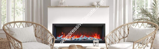 Amantii SYM - 60 XT Bespoke - Extra Tall Electric Fireplace - Impressive Climate Control