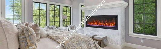 Amantii SYM - 74 XT Bespoke - Extra Tall Electric Fireplace - Impressive Climate Control