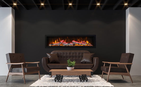 Amantii Symmetry 34 Smart Electric Fireplace - Impressive Climate Control