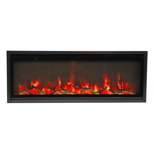 Amantii Symmetry 42 Smart Extra Slim Electric Fireplace - Impressive Climate Control