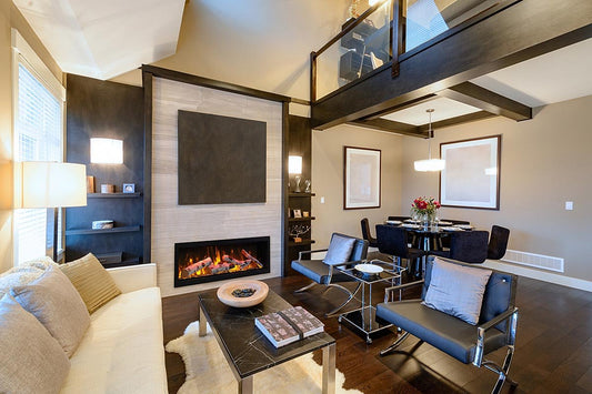 Amantii Symmetry 60 Smart Electric Fireplace - Impressive Climate Control