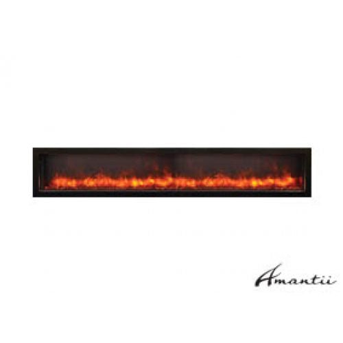 Amantii Symmetry 60 Smart Extra Slim Electric Fireplace - Impressive Climate Control