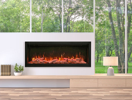 Amantii Symmetry 60 - XT Smart Electric Fireplace - Impressive Climate Control