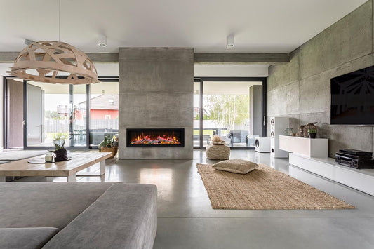 Amantii Symmetry 74 Smart Electric Fireplace - Impressive Climate Control