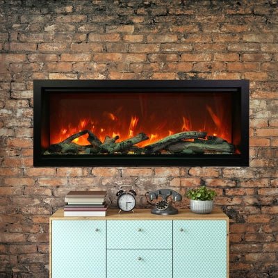 Amantii Symmetry 88 - XT Smart Electric Fireplace - Impressive Climate Control