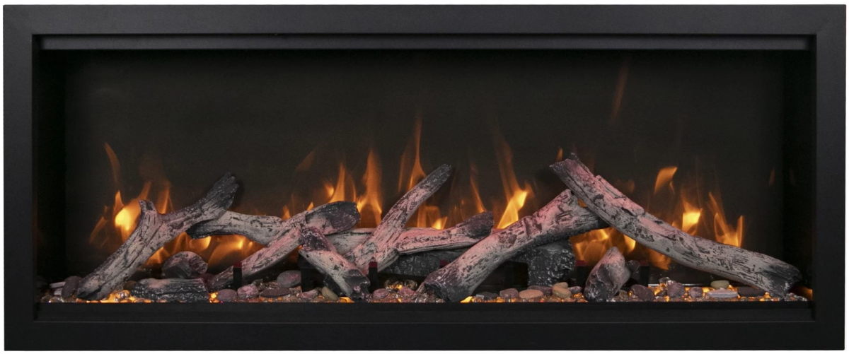 Amantii Symmetry Bespoke Xtra Tall Electric Fireplace - Impressive Climate Control