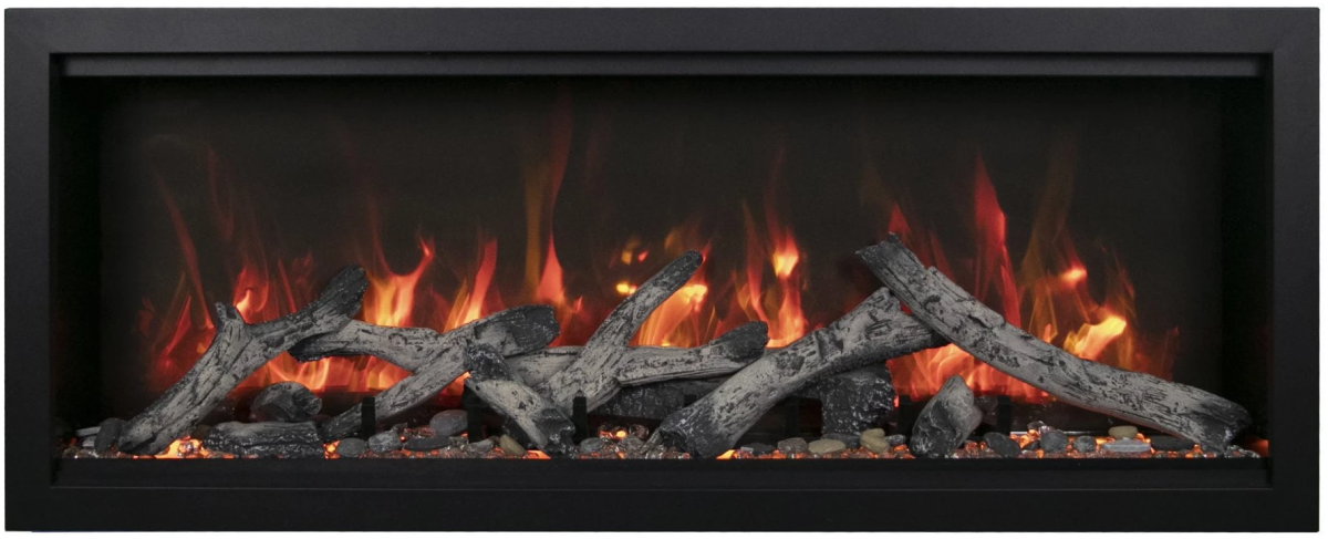 Amantii Symmetry Bespoke Xtra Tall Electric Fireplace - Impressive Climate Control