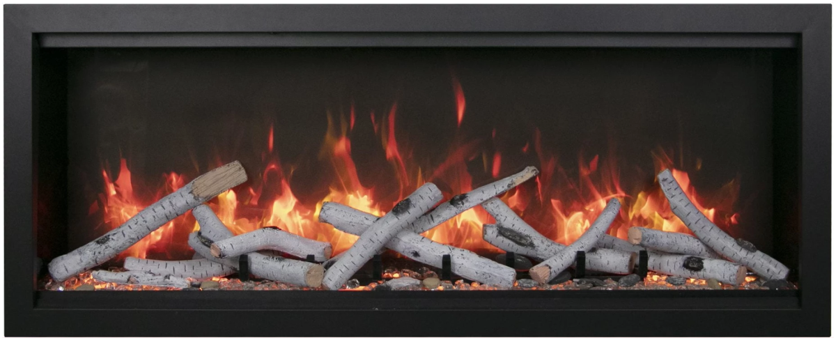 Amantii Symmetry Bespoke Xtra Tall Electric Fireplace - Impressive Climate Control
