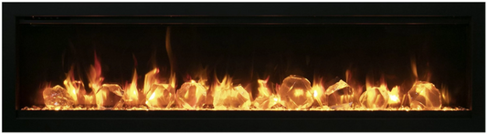 Amantii Symmetry Lumina Electric Fireplace - Impressive Climate Control