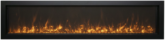 Amantii Symmetry Xtra Slim Smart Electric Fireplace - Impressive Climate Control